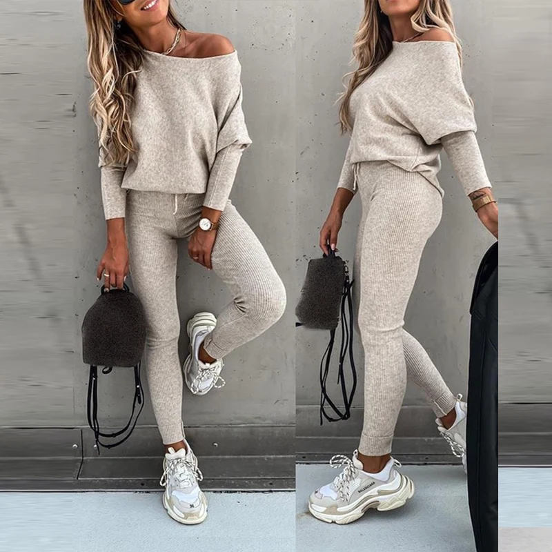 

WEPBEL Spring Autumn Two Piece Set Tracksuit Women Top Pants Sets Female Outfits Jogging Suit Korean Sports Wear Tracksuits