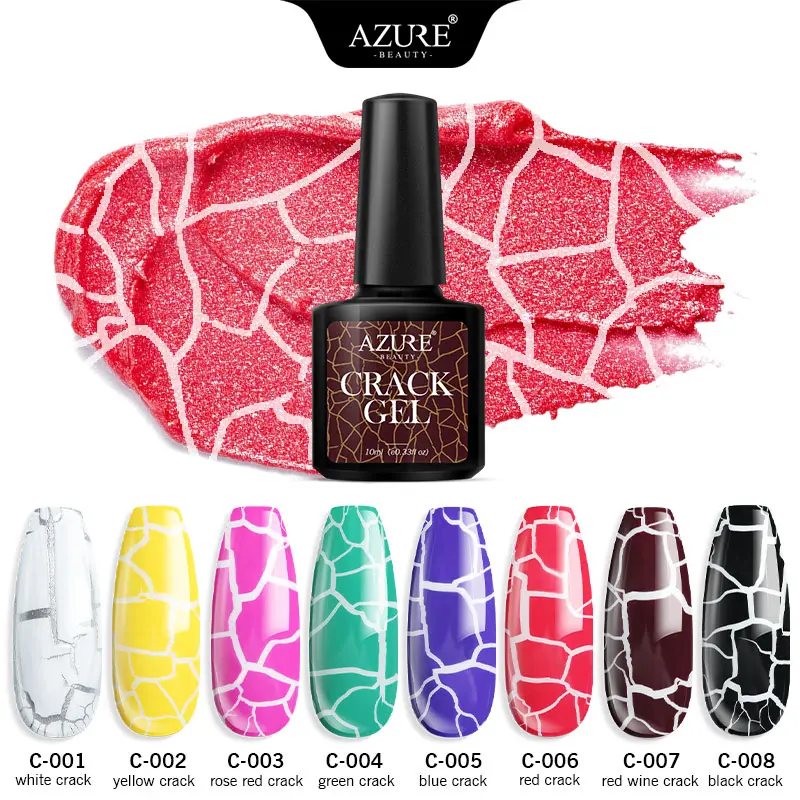  Azure Beauty Crack Nail Gel Polish Soak Off Nail Art Craving Hybrid Nail Gel Lacquer Long Lasting S