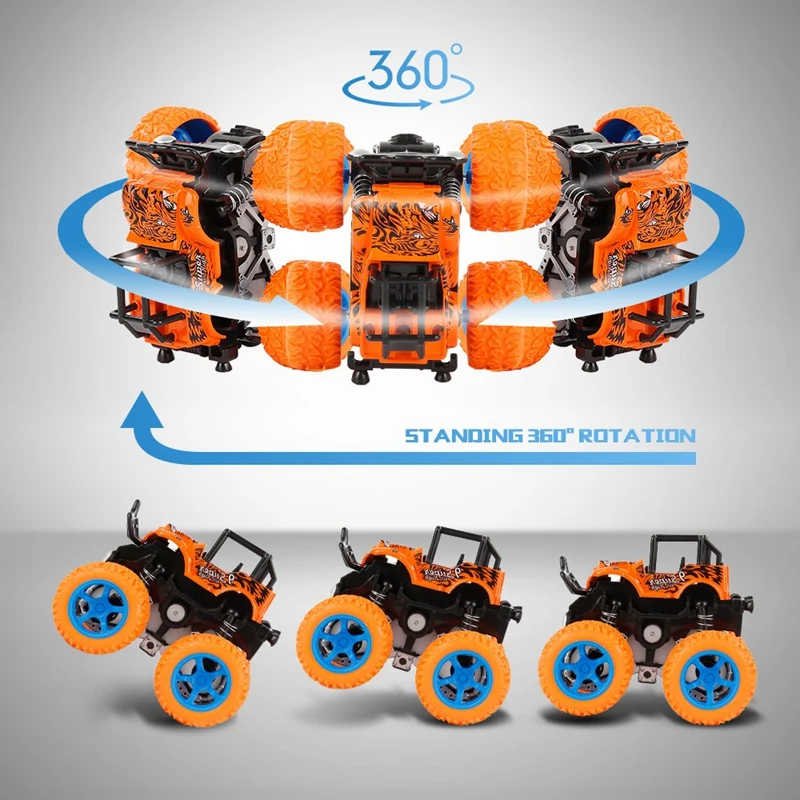 Мини 4Wd инерционный вращающийся автомобиль игрушки Трение мощность