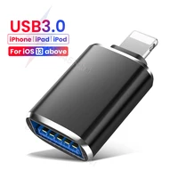 Adattatore OTG USB 3.0 per iPhone 13 12 11 Pro XS Max XR X 8 Plus 7 6s iPad U Disk Lighting adattatore maschio a USB 3.0 per iOS 13 sopra