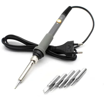 

110V/220V Adjustable Temperature Practical Stainless Steel Repair With Tips Welding Tool Electric 60W Soldering Iron Set