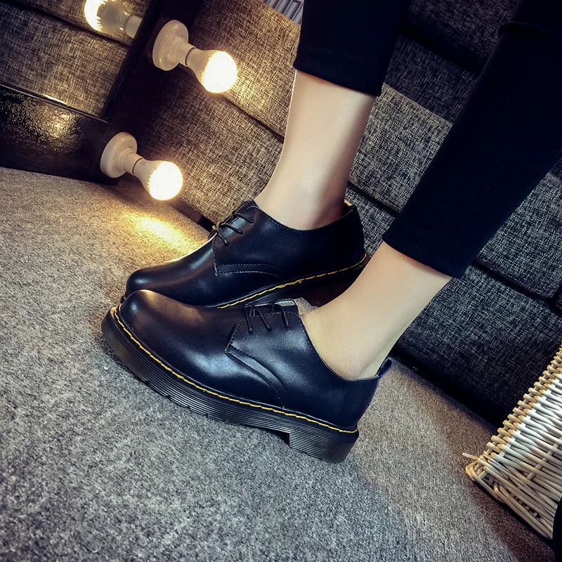 Dr Boots/женские зимние ботинки; новые модные женские ботинки в байкерском стиле; ботильоны на платформе; зимняя обувь; женские ботинки; большие размеры 40-43