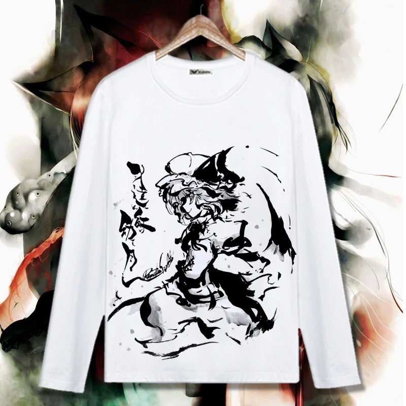 Футболка для косплея Touhou Project футболка с длинным рукавом Hakurei Reimu на весну и осень