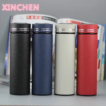

NEW 500ML Thermos mug Tea Vacuum Flask With Filter Stainless Steel 304 Thermal Cup Coffee Mug Water Bottle Office Business