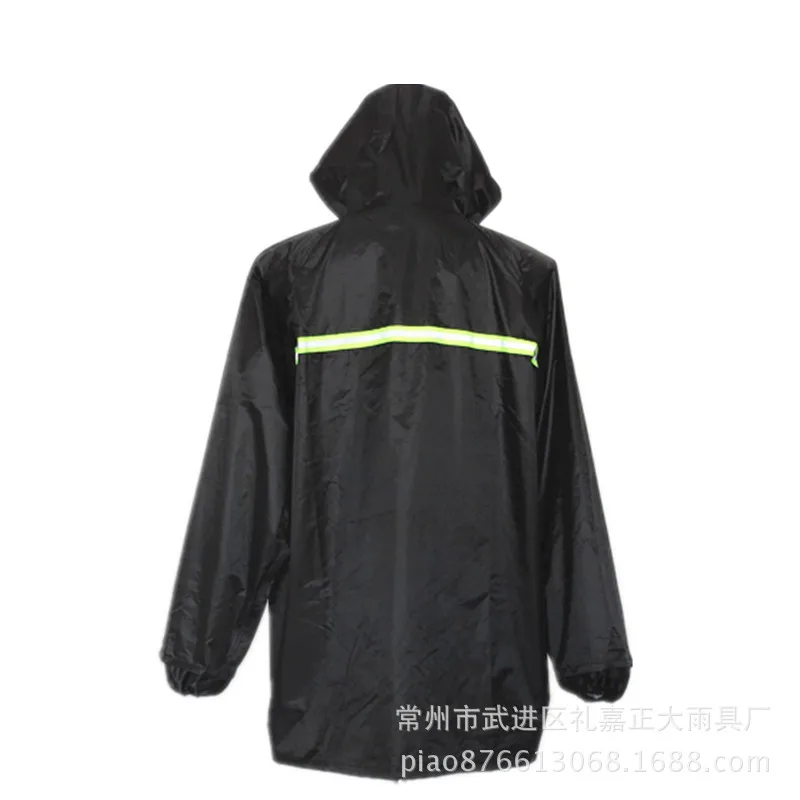 Йи ke lai Пай из немнущейся синтетической ткани Толстые ПВХ Одноместный Слои Разделение Тип охраны труда Набор плащ