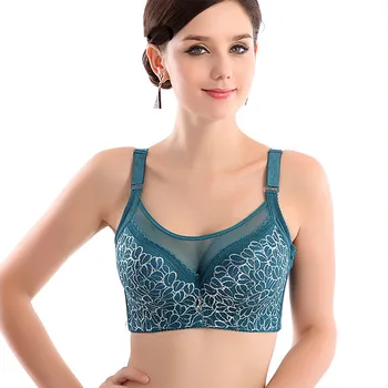 

2020 New Bras for Women Plus Large Big Size Ladies Bh Super Thin Push Up Bralette Gather Lace Crop Tops Sexy Brassiere Younggirl