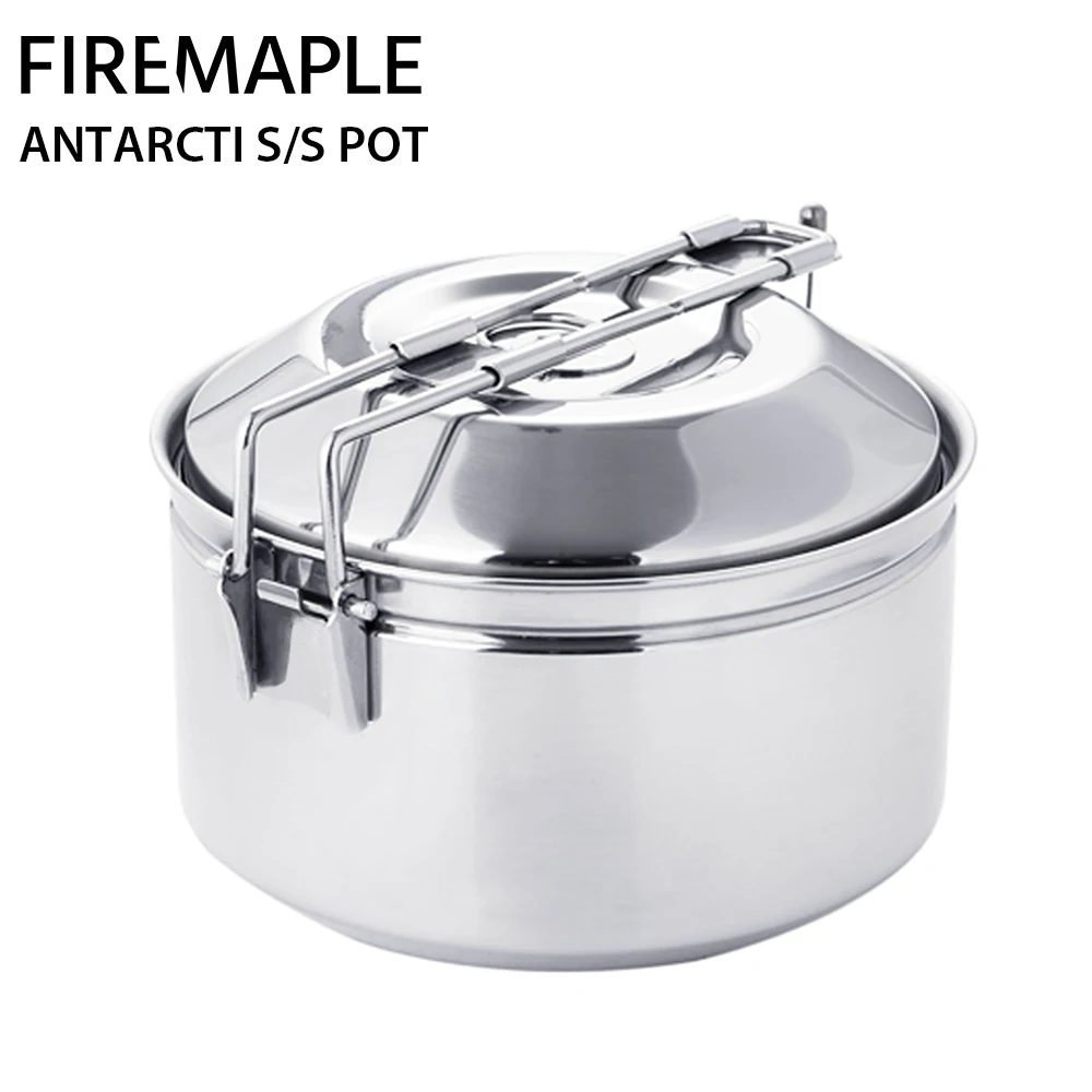 

Кастрюля из нержавеющей стали Fire Maple Antarcti, складная посуда для кемпинга, S304, 1 л, 402 г
