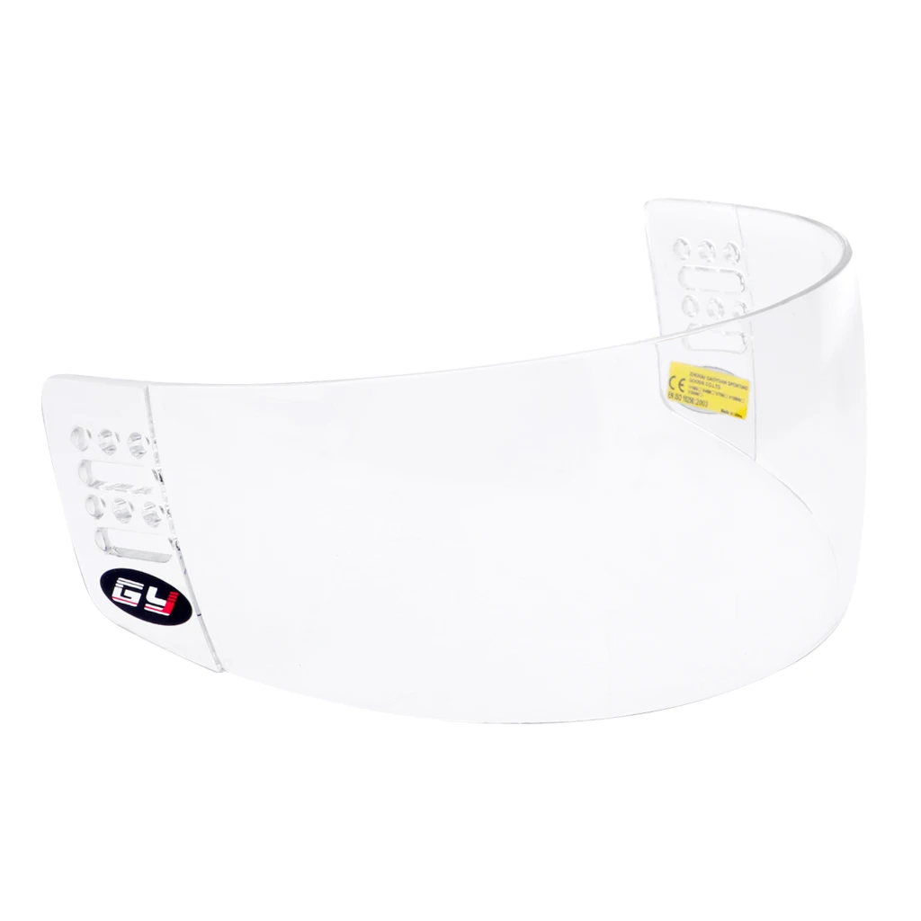 

CE Approval Anti-Scratch Anti-Fog Hockey Helmet Half Shield / Visor - Clear