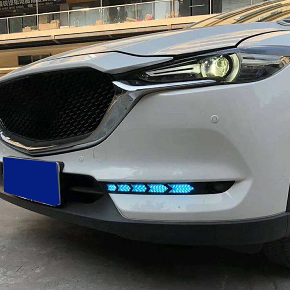 1 пара светодиодный Габаритные огни для Mazda cx 5 cx5 2017 2018 2019 drl Противотуманные фары