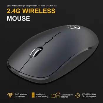 

G834 G834 2.4GHz Portable Mini Slider Wireless Mouse Mute Optical Gaming Mice USB Receiver for PC Computer Laptop Notebook