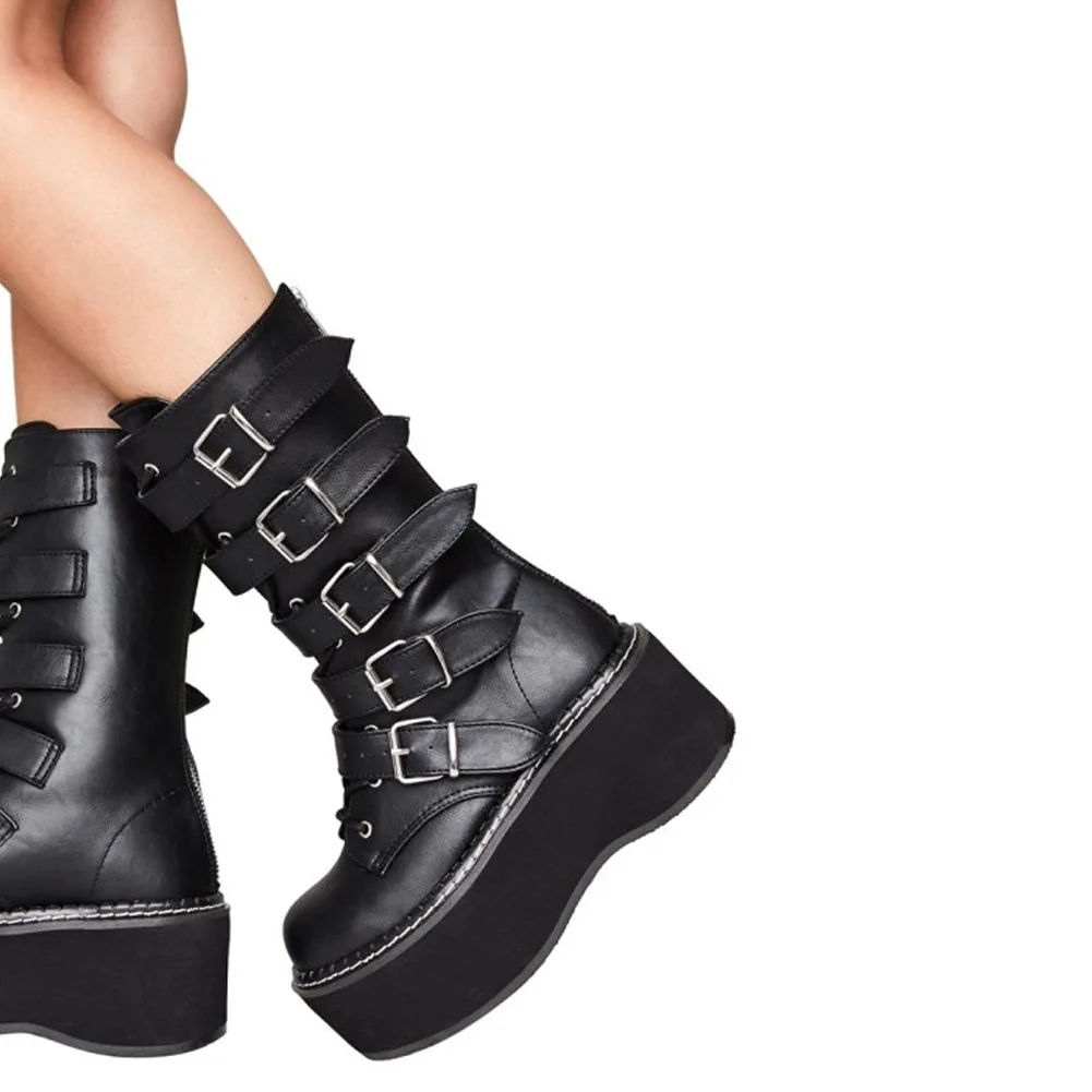 Decor Fashion Combat Boots Woman 