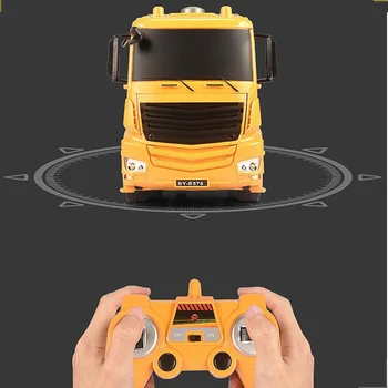

Remote Control Engineering Vehicle 2.4G Wireless Remote Control Electric Toy Dumper 1:26 Mixer Child Boy Toy