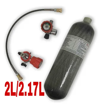 Preise Acecare 2L/2.17L Scuba Tank Pcp Air Tank 4500psi Airforce Condor Pcp Luftgewehr Hpa Airsoft Luftgewehr 300bar Carbon Faser Zylinder