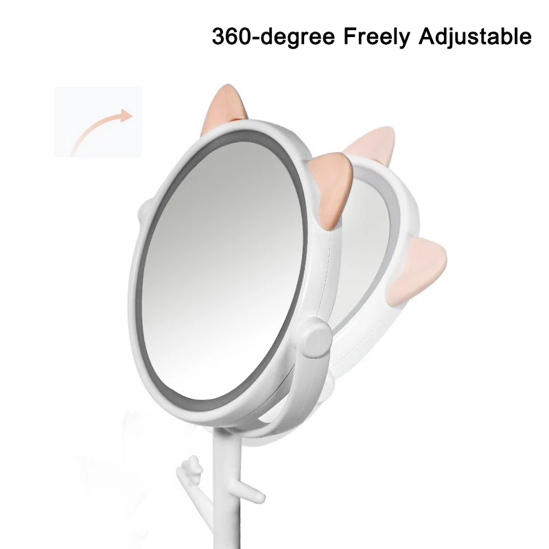 Настольный светодиодный сенсорный экран портативный косметическое мини-зеркало многофункциональный ящик для хранения косметики органайзер для косметики помада подводка для глаз