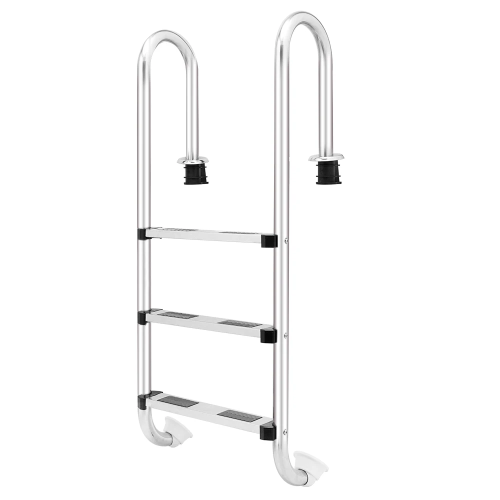 

Non-Slip Sturdy And Solid 3-Step Swimming Pool Ladder Stainless Steel Escalator For In-ground Swimming Pool