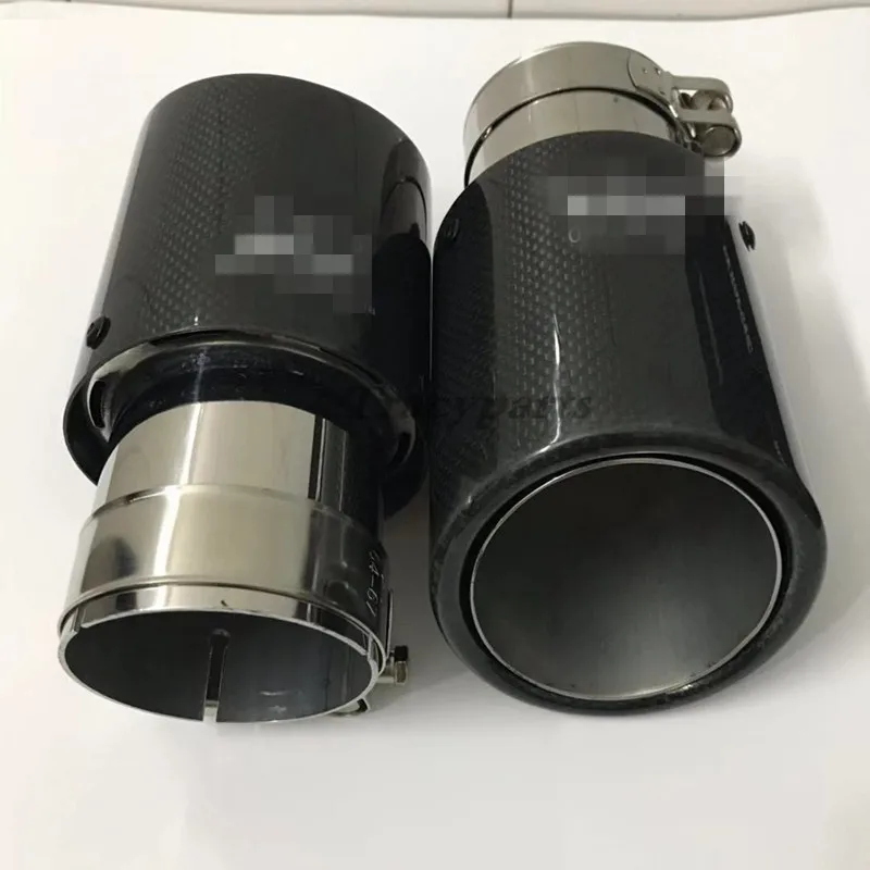 1 шт. Akrapovic гладкая ткань Глянцевая углеродная выхлопная система глушитель