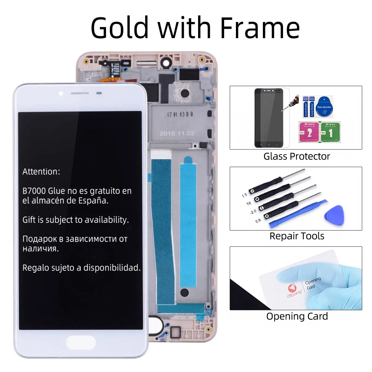 Gold with Frame 5," дисплей для MEIZU M3S, сенсорный экран с рамкой для MEIZU M3S, ЖК-экран Y685H, сменный дигитайзер - Цвет: Gold with Frame