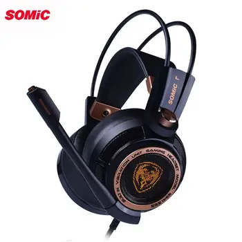 

Somic G941 Gaming Headset Active Noise Cancelling Headphones USB 7.1 Virtual Stereo Bass Vibration Earphone for PUBG PC Gamer