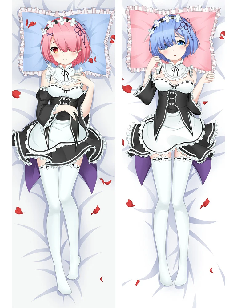 Re:zero наволочка Emilia Rem Ram Ppiscilla Подушка по индивидуальному заказу Dakimakura обниматься