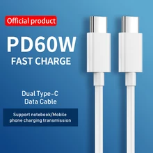 QICHSHJIN USB Type C to USB C Cable for Samsung S9 S8 Plus PD 60W Fast Charge Quick Charger 4.0 USB-C Cable for Macbook USB Cord