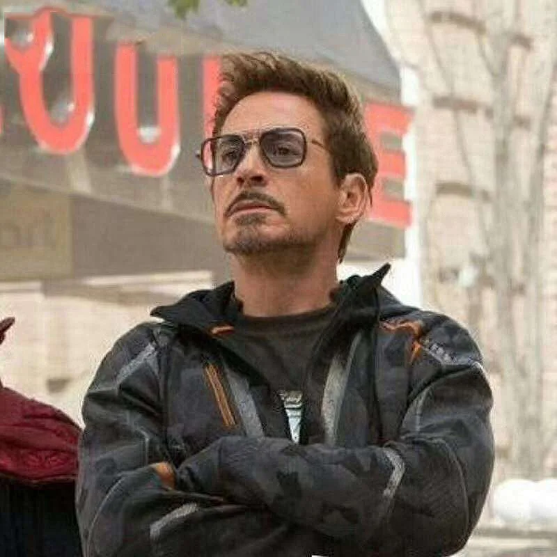 Мужские солнцезащитные очки Мстители Тони Старк стиль полета железный квадрат