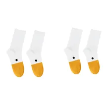 2 пары носков с героями мультфильмов; забавные носки унисекс; Новинка; милые пушистые носки с головой животного; зимние теплые удобные носки; calcetines mujer divertido