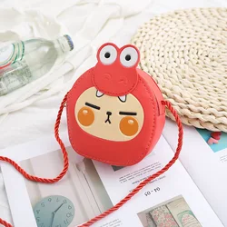 Cartoon Dinosaur Children's Mini Coin Purse PU Leather Boys Kids Small Shoulder Crossbody Bags Cute Baby Girls Wallet Handbags