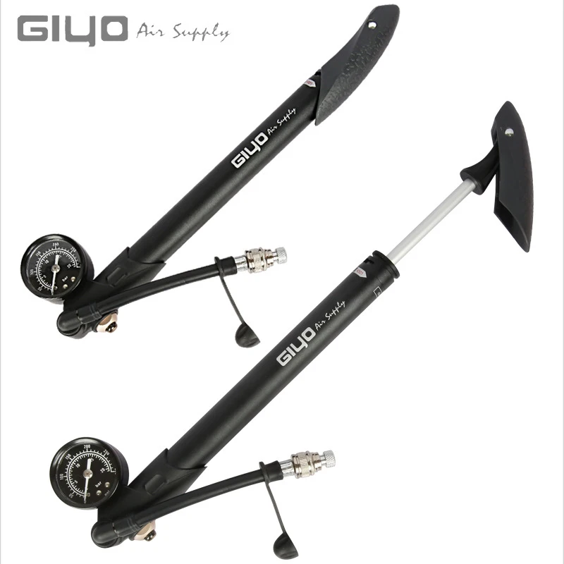 Насос велосипедный GIYO GS-41P универсальный портативный двухцилиндровый мини-насос