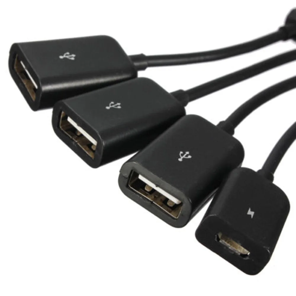 OTG концентратор Micro USB на 3 порта USB 2,0 для Xiaomi huawei samsung портативный мобильный телефон OTG адаптер разветвитель с несколькими выходами для Android