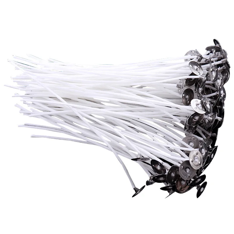 100Pcs/set Candle Wicks Smokeless Wax Pure Cotton Core DIY Candle Making For Birthday Christmas Party Supplies