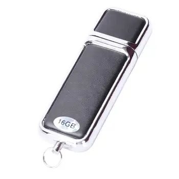 

Pen Drive Capacity Keychain Leather USB 2.0 Flash Drive Pendrive Memory Stick U Disk Thumb Gift Black 16GB