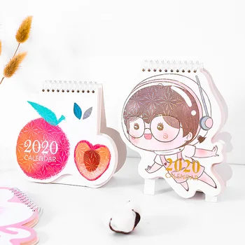 

Cute Kawaii Daily Calendar 2020 Table Desk Calendar Cartoon Animal Shape