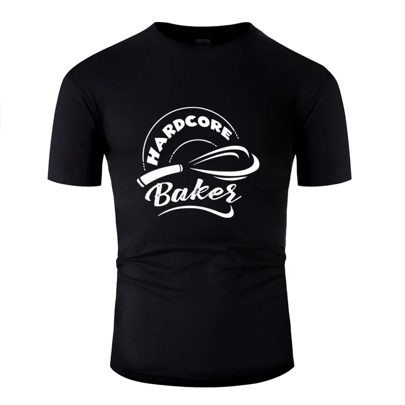 

Print Hardcore Baker Shirts T Shirt Men Anti-Wrinkle Mens Tshirts O-Neck Short Sleeve