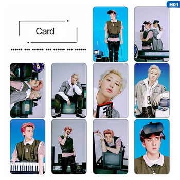 

10Pcs/Set KPOP EXO Album Self Made Paper Card Photo Card Poster HD Photocard Fans Gift Collection