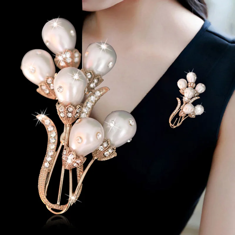 

South Korea Creative Design Brooch Corsage WOMEN'S Coat Brooch Sweater Retro Elegant Graceful Overcoat Ornament