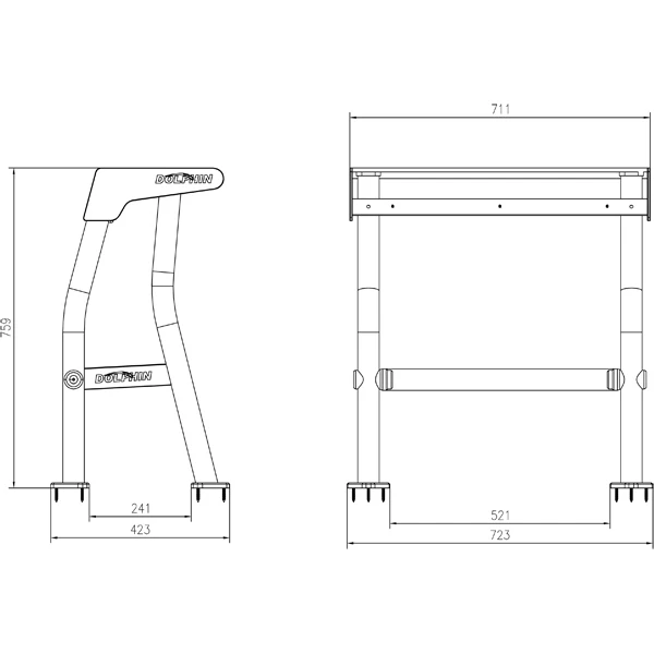 Dolphin Pro Leaning Post Boat Seat with Fishing Rod Holders
