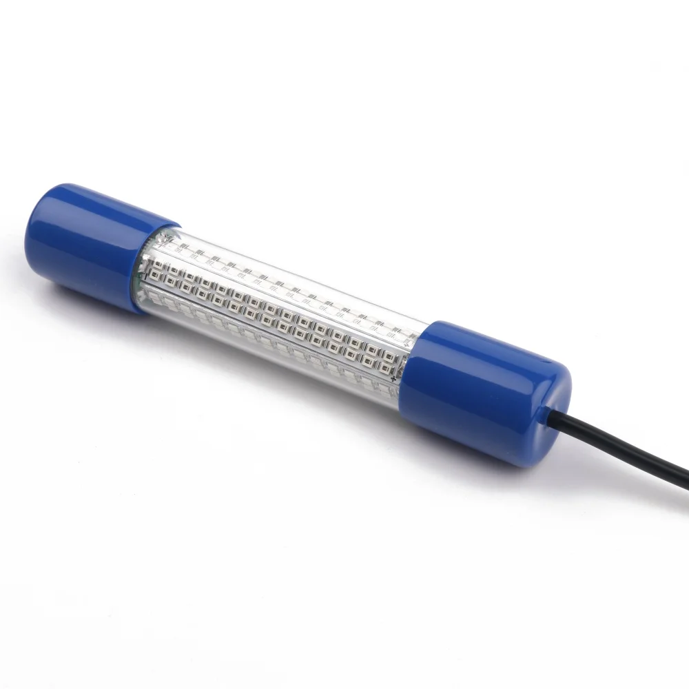 Isca para Atrair Led com Fio de 12v 180 e 5m Luz de Pesca Verde Branco Azul Amarelo Ip68 Peixes Submersível 15w 6 Led com fio de 12v, 15w, 180