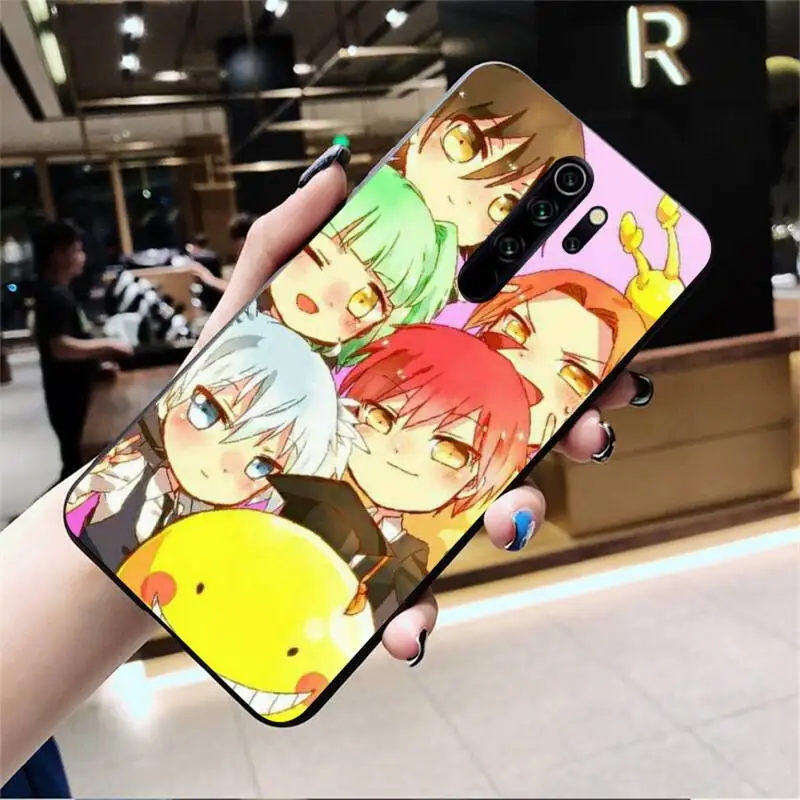 xiaomi leather case card YJZFDYRM Ám Sát Lớp Học Anime Đen TPU Mềm Mại Ốp Lưng Điện Thoại Redmi Note 9 8 8T 8A 7 6 6A đi Pro Max Redmi 9 K20 best flip cover for xiaomi