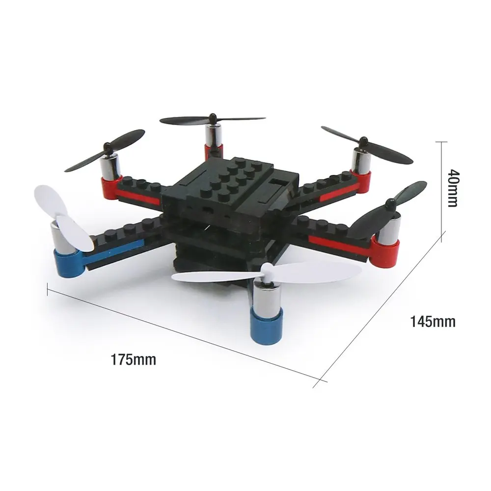 L222 мини микро RC строительный блок 3D кирпичи Квадрокоптер БПЛА с флипс Безголовый режим DIY для начинающих подарок