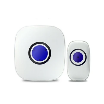 

Waterproof Wireless Doorbell 120M Remote Call Smart Door Bell 38 Song Home Safety US Plug