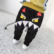 Штаны-шаровары с героями мультфильмов; брюки для маленьких мальчиков и девочек; Roupa Infantil Menina; милые удобные штаны; spodnie chlopec