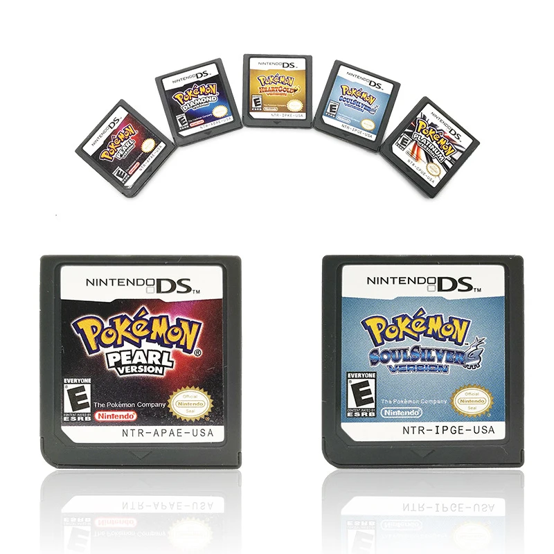 Игровая картридж-Консоль SoulSilver DS Nintendo английская карта для 3DS 2DS NDS серии Pokemon
