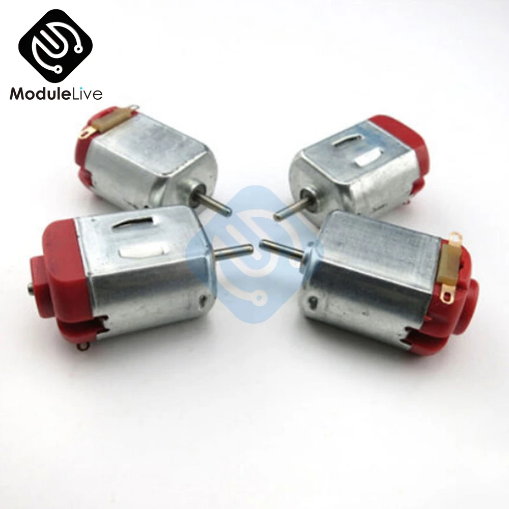 NEW 2PCS 3-6V DC 0.35-0.4A R130 motor Type 130 Hobby micro motors 8000 RPM NEW 2PCS 3-6V DC 0.35-0.4A R130 motor Type 130 Hobby micro motors 8000 RPM