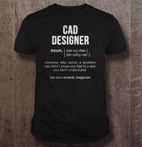 Забавная Мужская футболка модная Cad дизайнерская женская | одежда