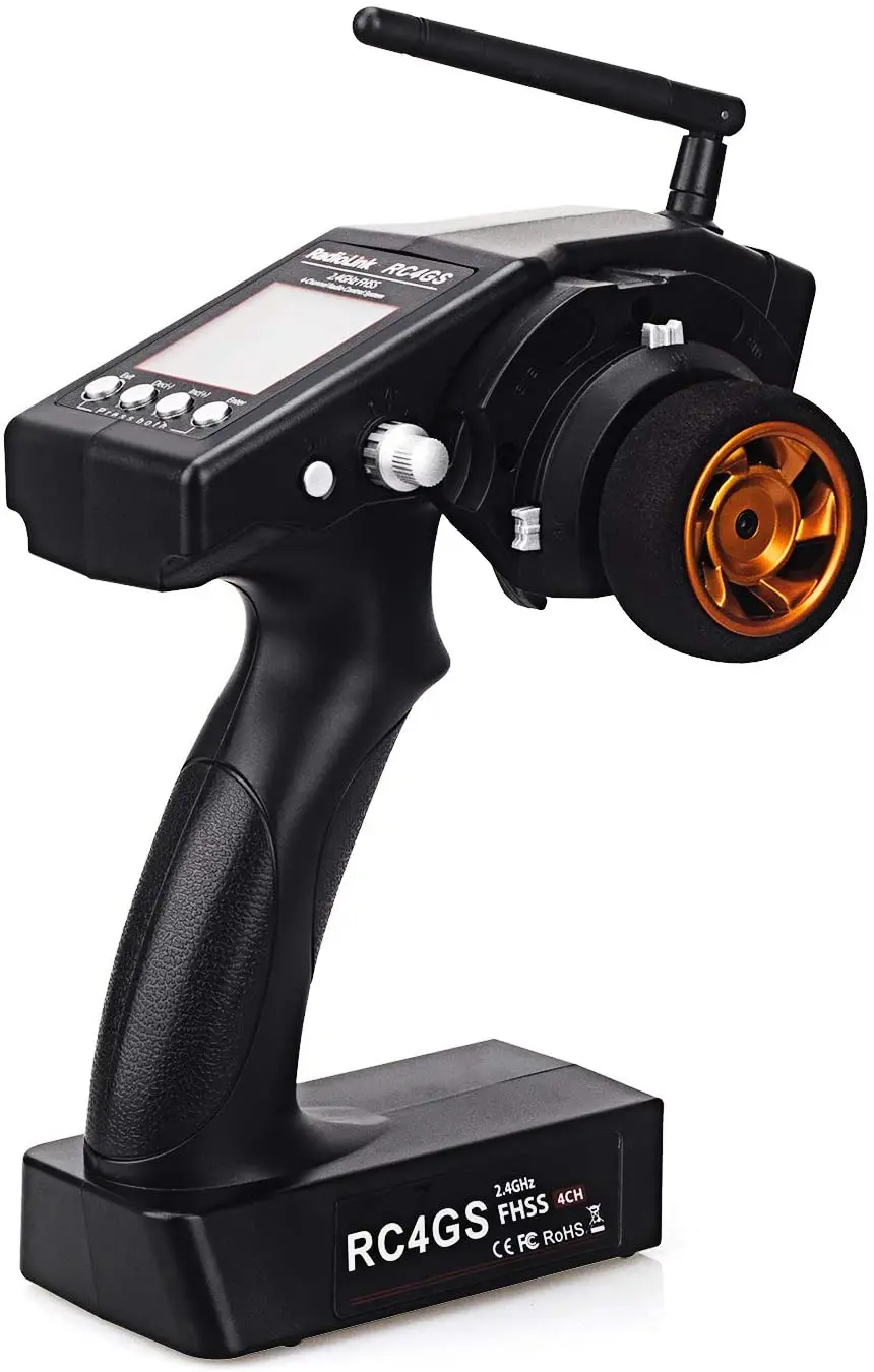 RadioLink RC4GS 2.4G 4CH 400M Distance Remote Controller Transmitter + R6Fg R7FG Gyro Inside Receiver for RC Car Boat