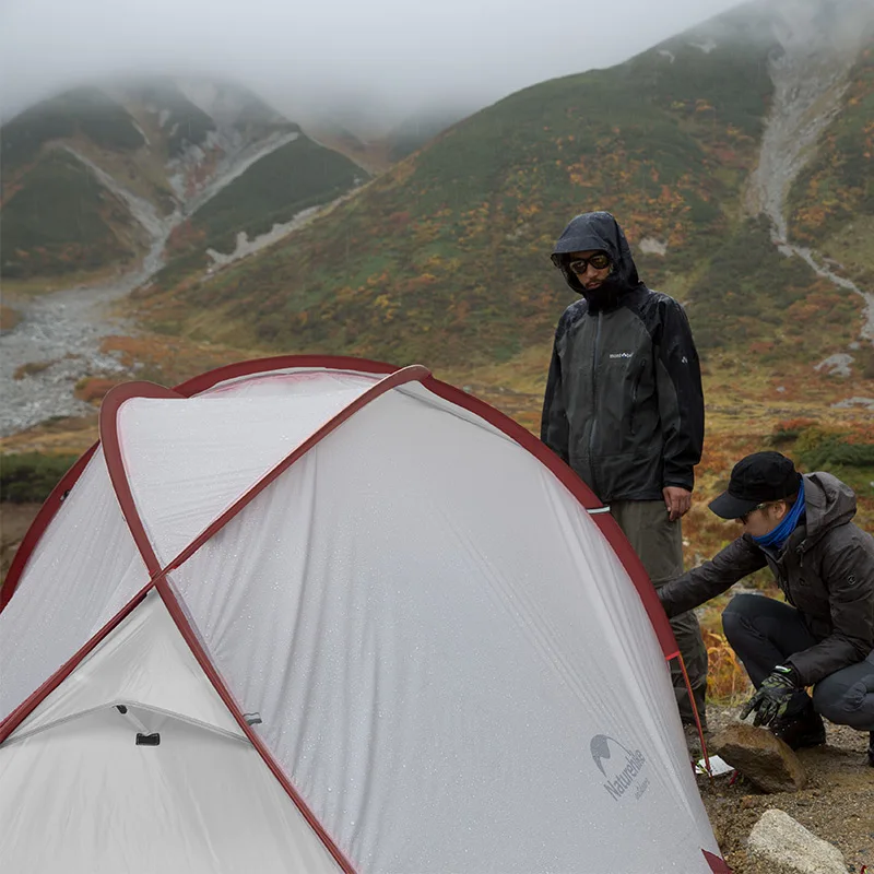 Палатка Naturehike Hiby туристическая семейная 20D силиконовая ткань водонепроницаемая