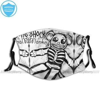 

Halloween Monkey Mouth Face Mask Shock Monkey Facial Mask with Filters Adult Beautiful Kawai Mask