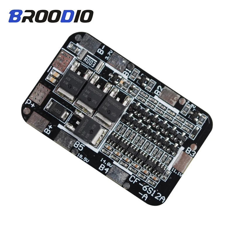 

BMS 6S 25.2V 26V 18650 Lithium Protection Board For 6 Groups Pack 18650 PCB BMS Li-ion Battery Cell Module Battery Accessories