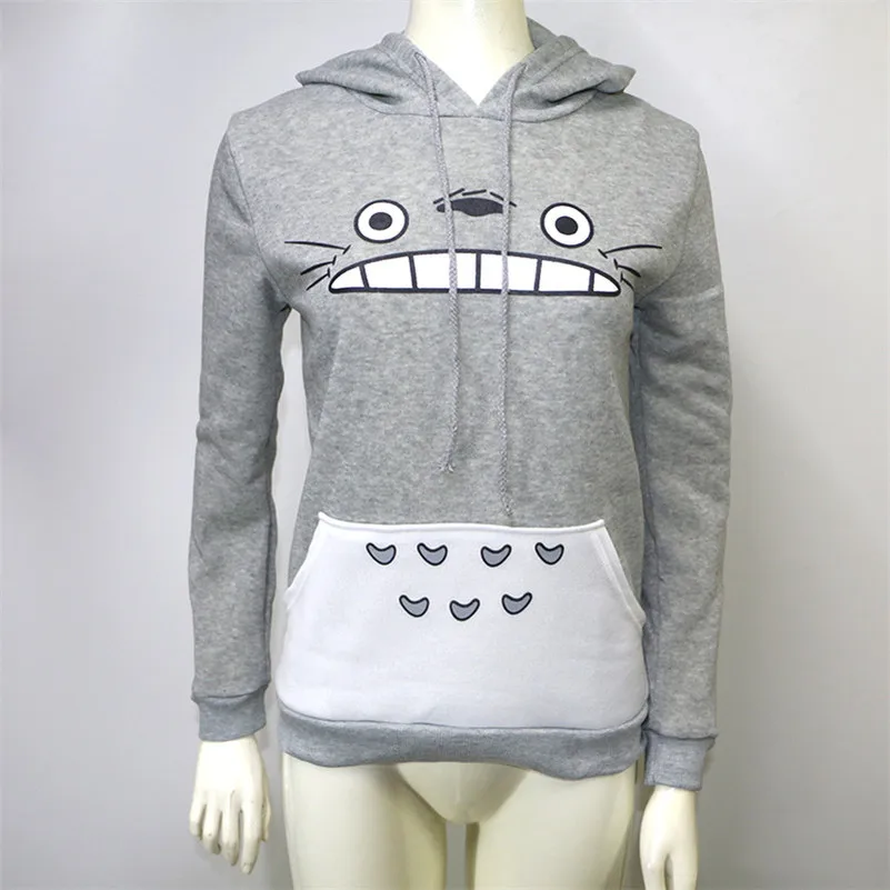 Новинка 2020 толстовки с капюшоном рисунком Тоторо для женщин и мужчин Kawaii Harajuku
