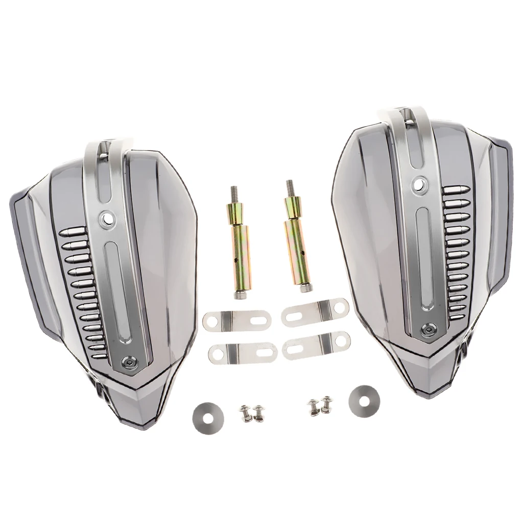 2xUniversal Motorcycles Handguards Handlebar Hand Brush Guards Handle Protector Wind Shield Crash Protector